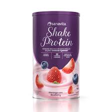 SHAKE PROTEIN MORANGO C/BLUEBERRY - SANAVITA