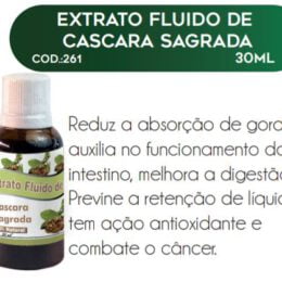 EXTRATO FLUIDO DE CASCARA SAGRADA 30ml - RAC NATURE