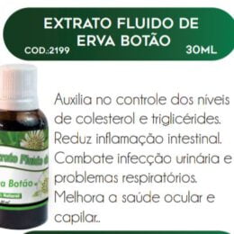 EXTRATO FLUIDO DE ERVA BOTÃO 30ml - RAC NATURE