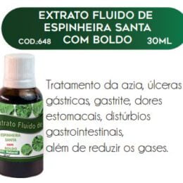 EXTRATO FLUIDO ESPINHEIRA SANTA C/BOLDO 30ml - RAC NATURE