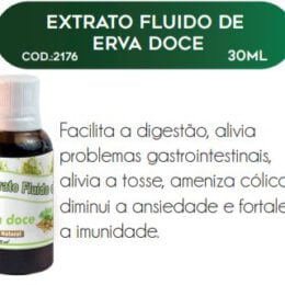 EXTRATO FLUIDO DE ERVA DOCE 30ml - RAC NATURE