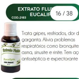 EXTRATO FLUIDO DE EUCALIPTO 30ml - RAC NATURE