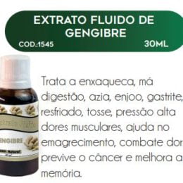 EXTRATO FLUIDO DE GENGIBRE 30ml - RAC NATURE