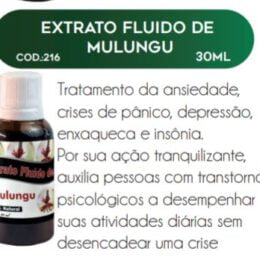 EXTRATO FLUIDO MULUNGU 30ml - RAC NATURE