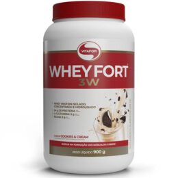 WHEY FORT 3W COOKIES E CREAM 900G - VITAFOR