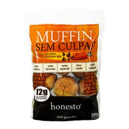 MUFFIN SEM CULPA! CENOURA COM GOTAS DE CHOCOLATE 80%