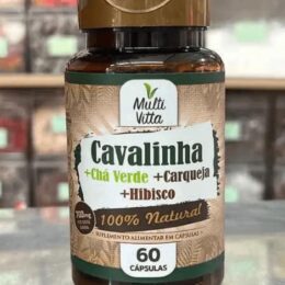 CAVALINHA + CHÁ VERDE + CARQUEJA + HIBISCO 60CPS - MULTI VITTA