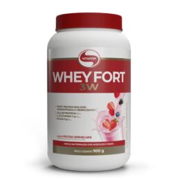 WHEY FORT 3W FRUTAS VERMELHAS 900G - VIATFOR