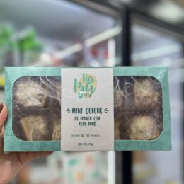 MINI QUICHE DE FRANGO COM ALHO PORÓ 240g - TIA IZA