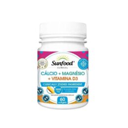 CÁLCIO + MAGNÉSIO + VITAMINA D3 60CPS - SUNFOOD