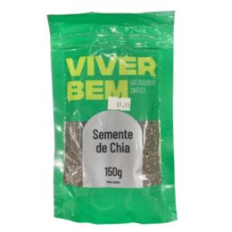 SEMENTE DE CHIA 150g - VIVER BEM