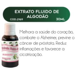 EXTRATO FLUIDO DE ALGODÃO 30ml - RAC NATURE