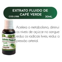 EXTRATO FLUIDO DE CAFÉ VERDE 30ml - RAC NATURE