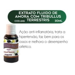 EXTRATO FLUIDO DE AMORA C/TRIBULUS TERRESTRE 30ml - RAC NATURE