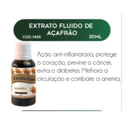 EXTRATO FLUIDO AÇAFRÃO 30ml - RAC NATURE
