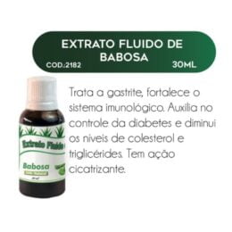 EXTRATO FLUIDO DE BABOSA 30ml - RAC NATURE