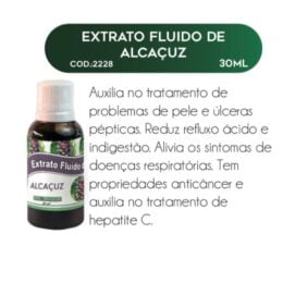 EXTRATO FLUIDO DE ALCAÇUZ 30ml - RAC NATURE