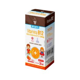 VITAMINA B12 INFANTIL 30ML MORANGO - HEALTH LABS