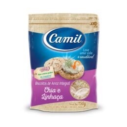 BISCOITO DE ARROZ CHIA E LINHAÇA - CAMIL
